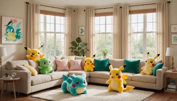 Les peluches pokémon : des personnages à câliner chez soi !